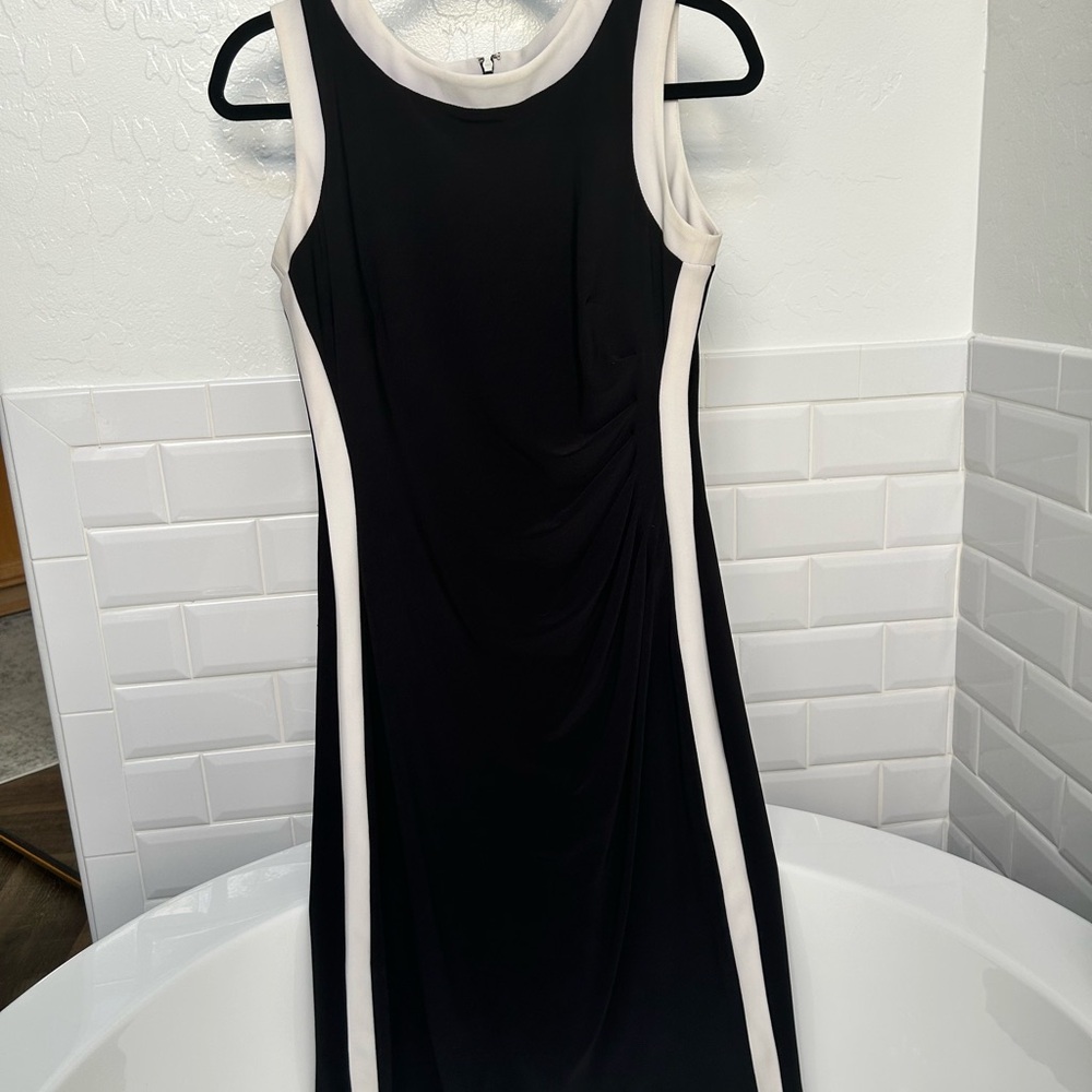 Ralph Lauren Black and White Midi Dress